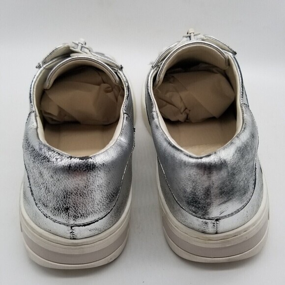 Sarto by Franco Sarto Issake Metallic Leather Platform Slip-On Sneakers 6 - Picture 5 of 9